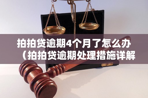 拍拍贷逾期4个月了怎么办（拍拍贷逾期处理措施详解）