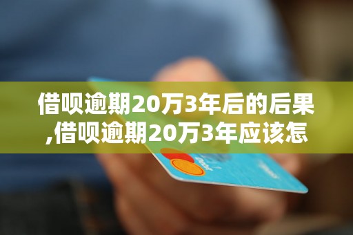 借呗逾期20万3年后的后果,借呗逾期20万3年应该怎么处理