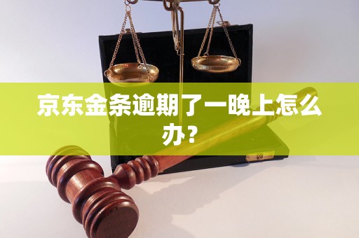 京东金条逾期了一晚上怎么办？