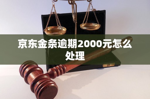 京东金条逾期2000元怎么处理