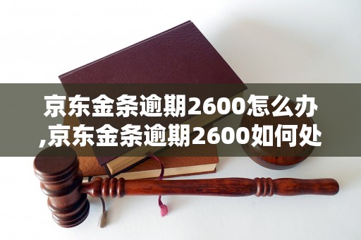 京东金条逾期2600怎么办,京东金条逾期2600如何处理