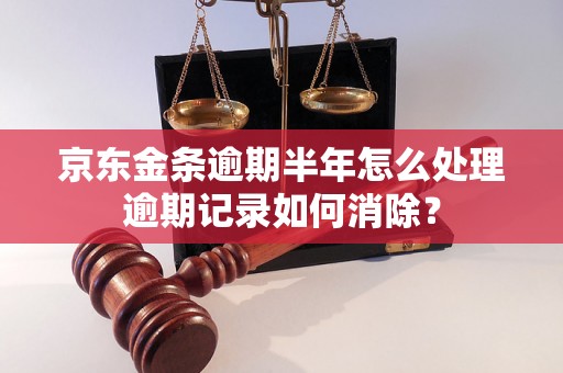 京东金条逾期半年怎么处理逾期记录如何消除？