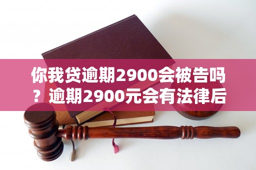 你我贷逾期2900会被告吗？逾期2900元会有法律后果吗？