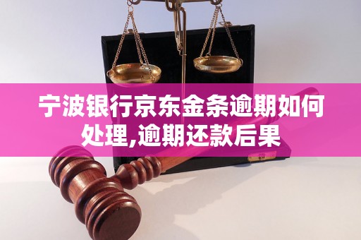 宁波银行京东金条逾期如何处理,逾期还款后果