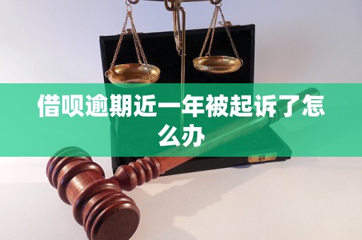 借呗逾期近一年被起诉了怎么办