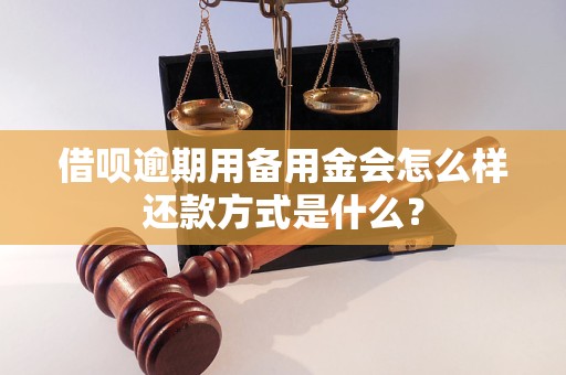 借呗逾期用备用金会怎么样还款方式是什么？