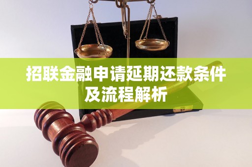 招联金融申请延期还款条件及流程解析