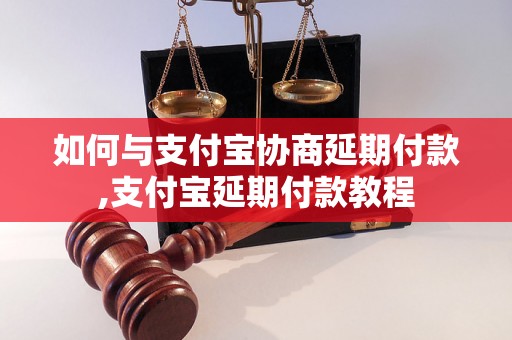 如何与支付宝协商延期付款,支付宝延期付款教程