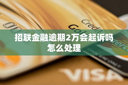 招联金融逾期2万会起诉吗怎么处理