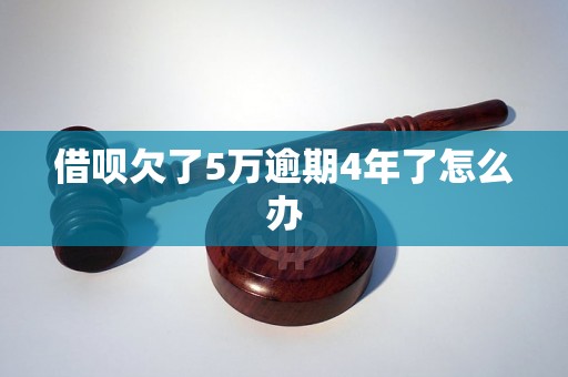 借呗欠了5万逾期4年了怎么办