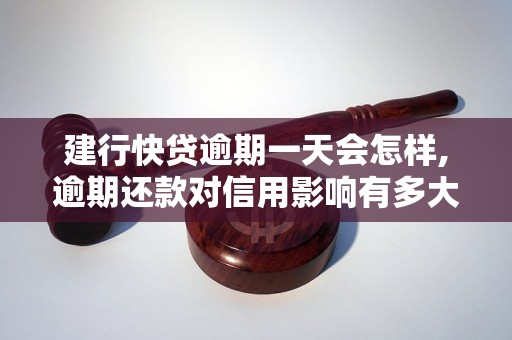 建行快贷逾期一天会怎样,逾期还款对信用影响有多大