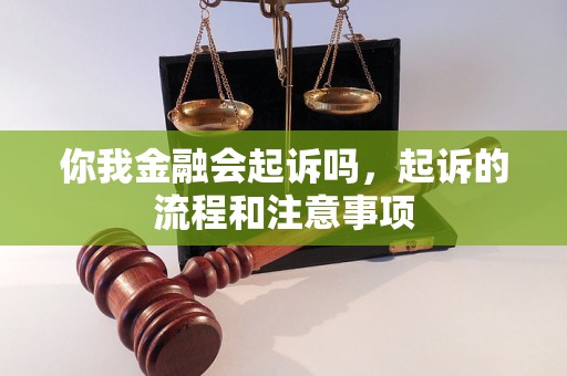 你我金融会起诉吗，起诉的流程和注意事项