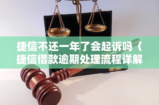 捷信不还一年了会起诉吗（捷信借款逾期处理流程详解）