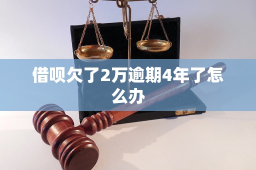 借呗欠了2万逾期4年了怎么办