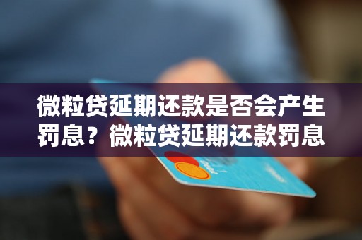 微粒贷延期还款是否会产生罚息？微粒贷延期还款罚息标准解析