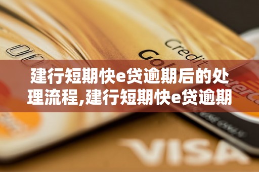 建行短期快e贷逾期后的处理流程,建行短期快e贷逾期罚息标准