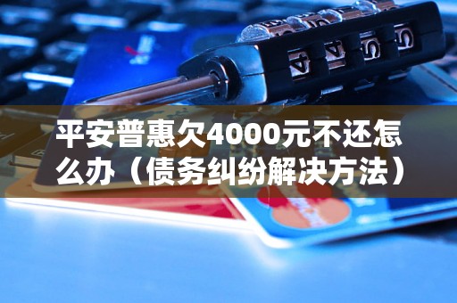 平安普惠欠4000元不还怎么办（债务纠纷解决方法）