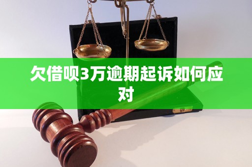 欠借呗3万逾期起诉如何应对