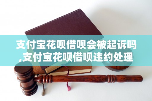 支付宝花呗借呗会被起诉吗,支付宝花呗借呗违约处理方式