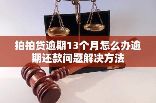 拍拍贷逾期13个月怎么办逾期还款问题解决方法