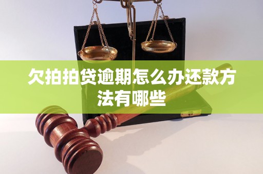 欠拍拍贷逾期怎么办还款方法有哪些