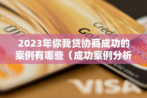 2023年你我贷协商成功的案例有哪些（成功案例分析）