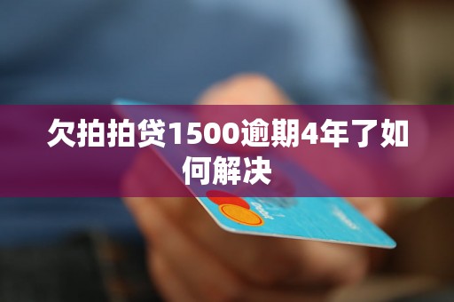 欠拍拍贷1500逾期4年了如何解决