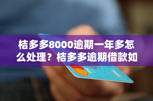 桔多多8000逾期一年多怎么处理？桔多多逾期借款如何解决？