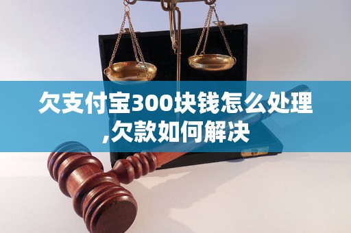 欠支付宝300块钱怎么处理,欠款如何解决