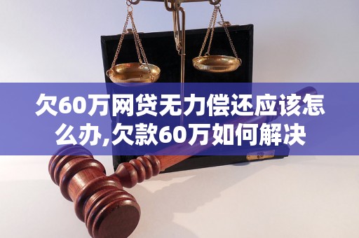 欠60万网贷无力偿还应该怎么办,欠款60万如何解决