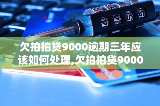 欠拍拍贷9000逾期三年应该如何处理,欠拍拍贷9000逾期三年后果严重吗