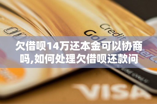 欠借呗14万还本金可以协商吗,如何处理欠借呗还款问题