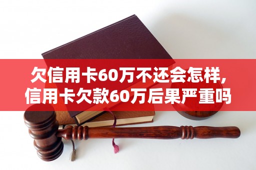 欠信用卡60万不还会怎样,信用卡欠款60万后果严重吗