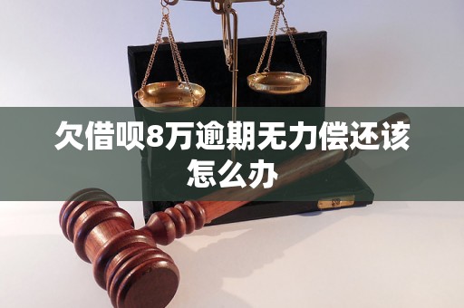 欠借呗8万逾期无力偿还该怎么办