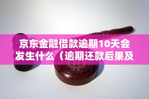 京东金融借款逾期10天会发生什么（逾期还款后果及解决方法）