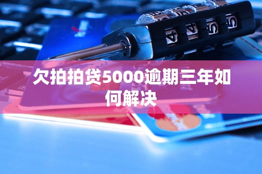 欠拍拍贷5000逾期三年如何解决