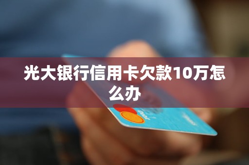 光大银行信用卡欠款10万怎么办