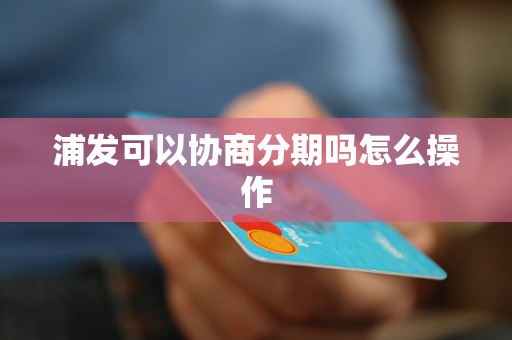 浦发可以协商分期吗怎么操作