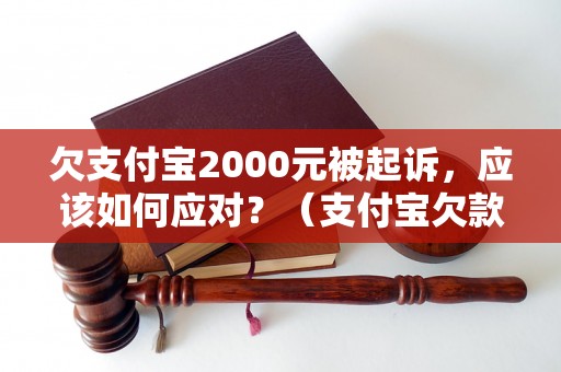 欠支付宝2000元被起诉，应该如何应对？（支付宝欠款被起诉的解决办法）