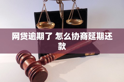 网贷逾期了 怎么协商延期还款