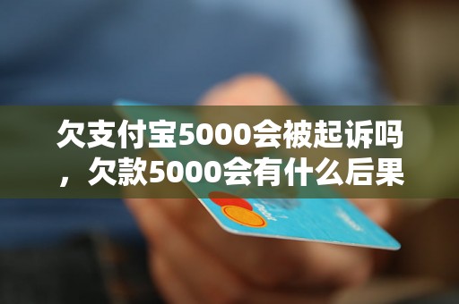 欠支付宝5000会被起诉吗，欠款5000会有什么后果