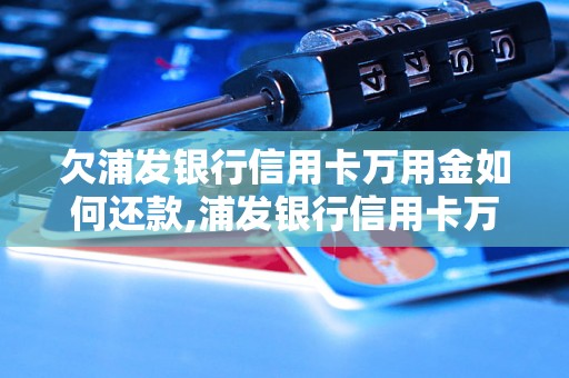 欠浦发银行信用卡万用金如何还款,浦发银行信用卡万用金还款方式详解