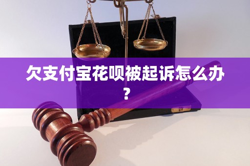 欠支付宝花呗被起诉怎么办？