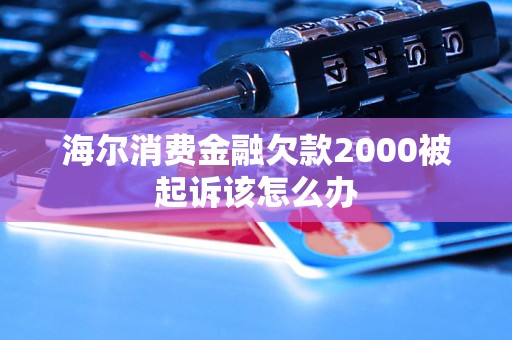 海尔消费金融欠款2000被起诉该怎么办