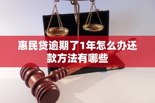 惠民贷逾期了1年怎么办还款方法有哪些