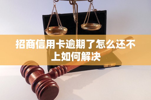 招商信用卡逾期了怎么还不上如何解决