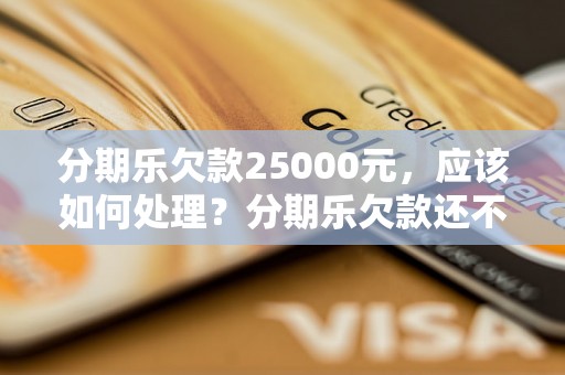 分期乐欠款25000元，应该如何处理？分期乐欠款还不上怎么办？