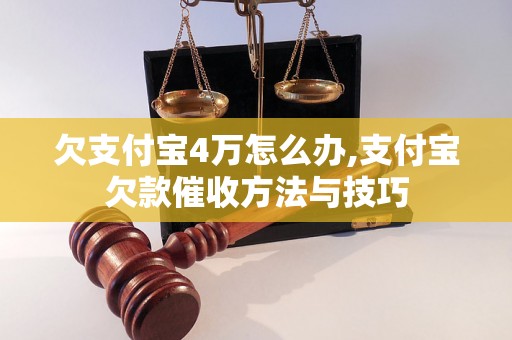 欠支付宝4万怎么办,支付宝欠款催收方法与技巧