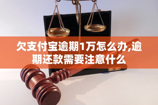 欠支付宝逾期1万怎么办,逾期还款需要注意什么