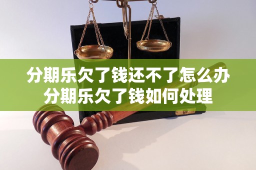 分期乐欠了钱还不了怎么办分期乐欠了钱如何处理